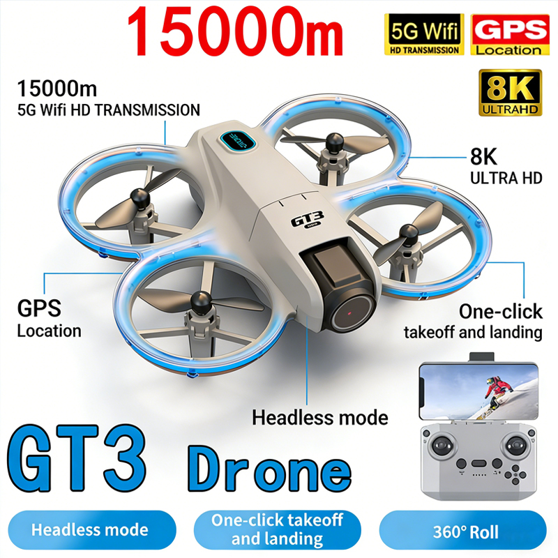 Kids Toys Helicopter - Neue GT3 MAX Drohne 8K HD