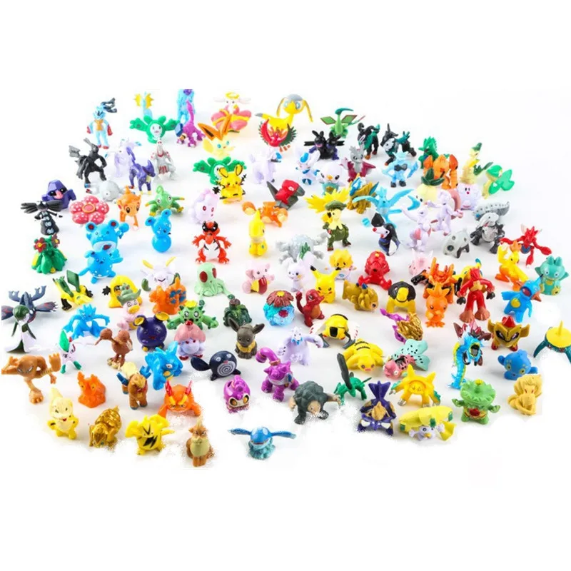 Kids Toys Movie - 2-3CM Pokemon Anime Figur Pikachu Nette