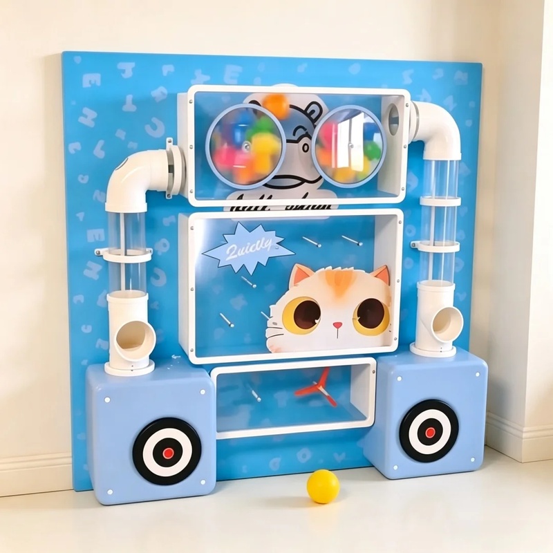 Kids Toys Mall - 4 Fuß großes, wandmontiertes interaktives Kinderspiel