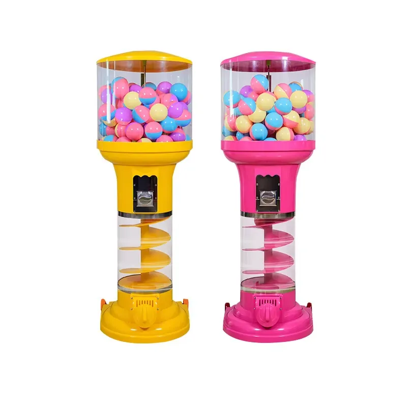 Kids Toys Vending Machine - Kunststoff-Kugelkapsel-Verkaufsautomat, münzbetrieben, Kaugummi-Marshmallow-Spielzeug für Kinder, Vergnügungspark,