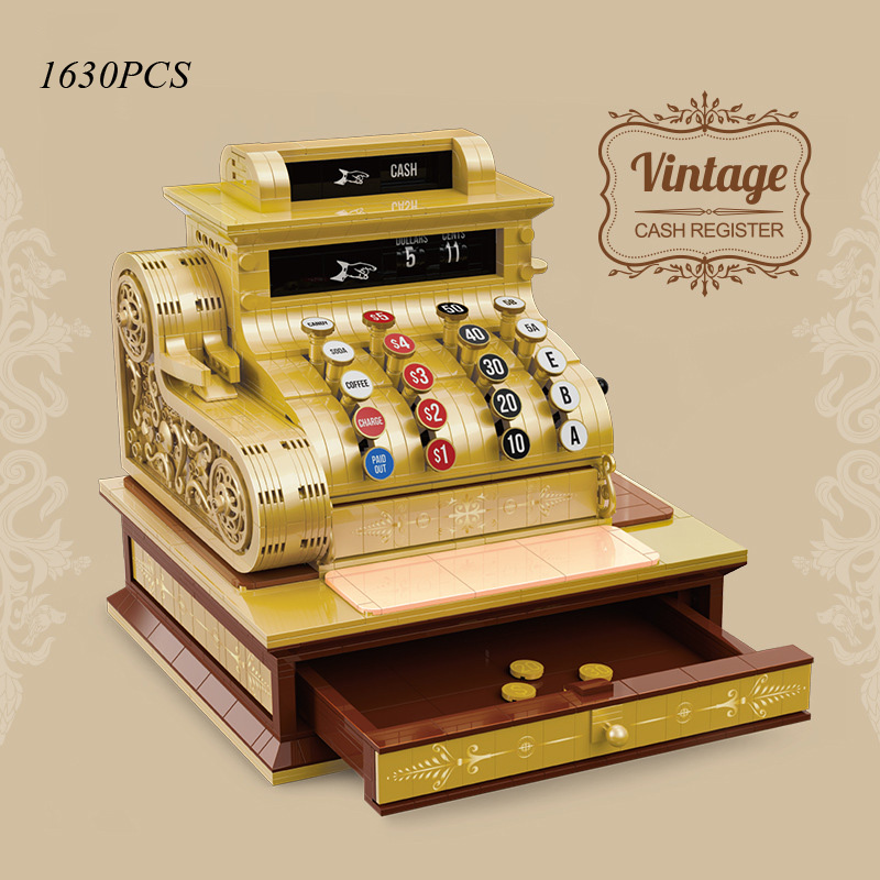 Toy Cash Register - Kreative klassische Vintage Retro Registrierkasse Mini