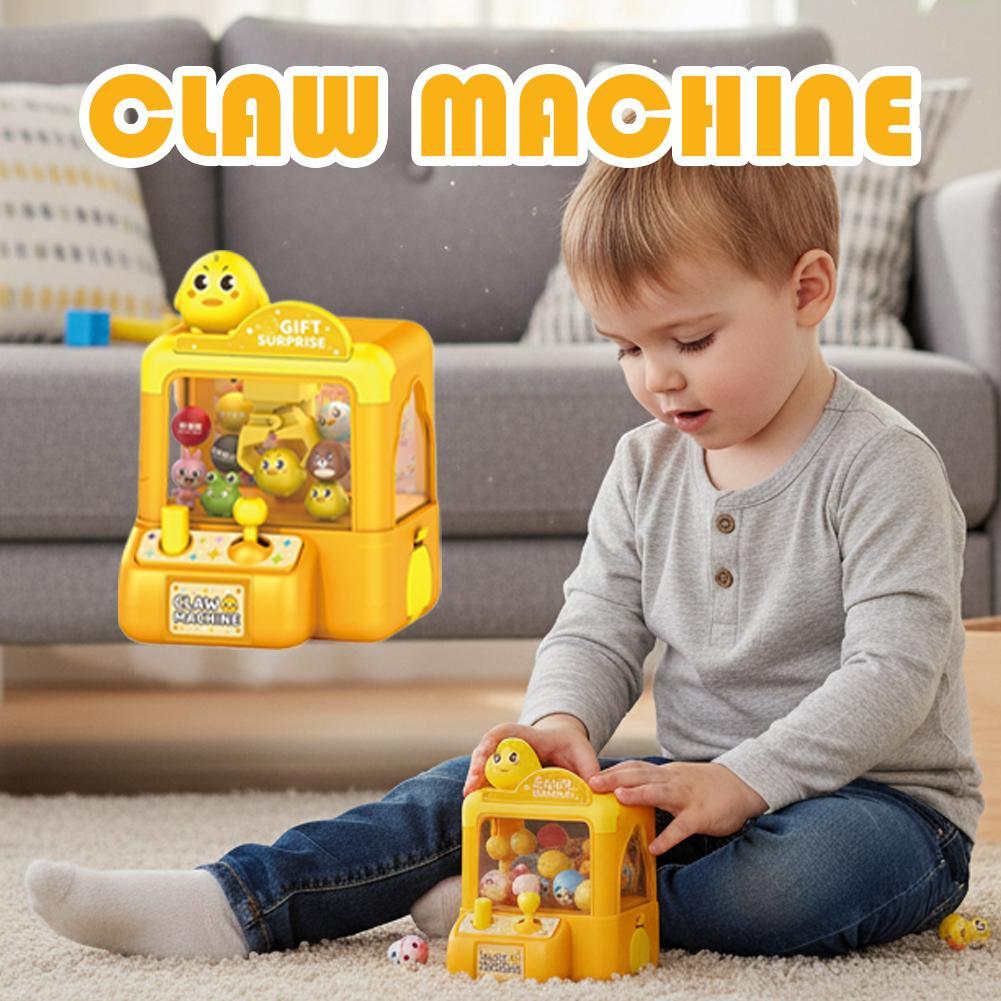Kids Toys Vending Machine - Niedliche Arcade-Greifautomaten-Spielzeuge, elektronisches Arcade-Spiel, verstellbare Puppen-Greifmaschine,
