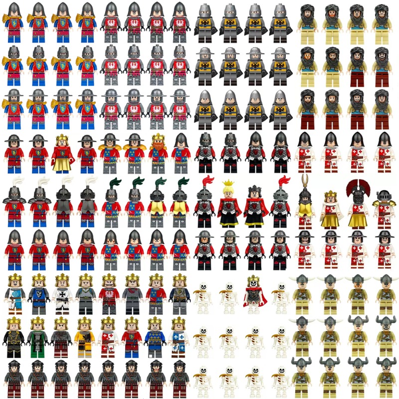 Lego Building Blocks - Antike römische Mittelalterritter, Bausteine, Figuren, Spielzeuge,