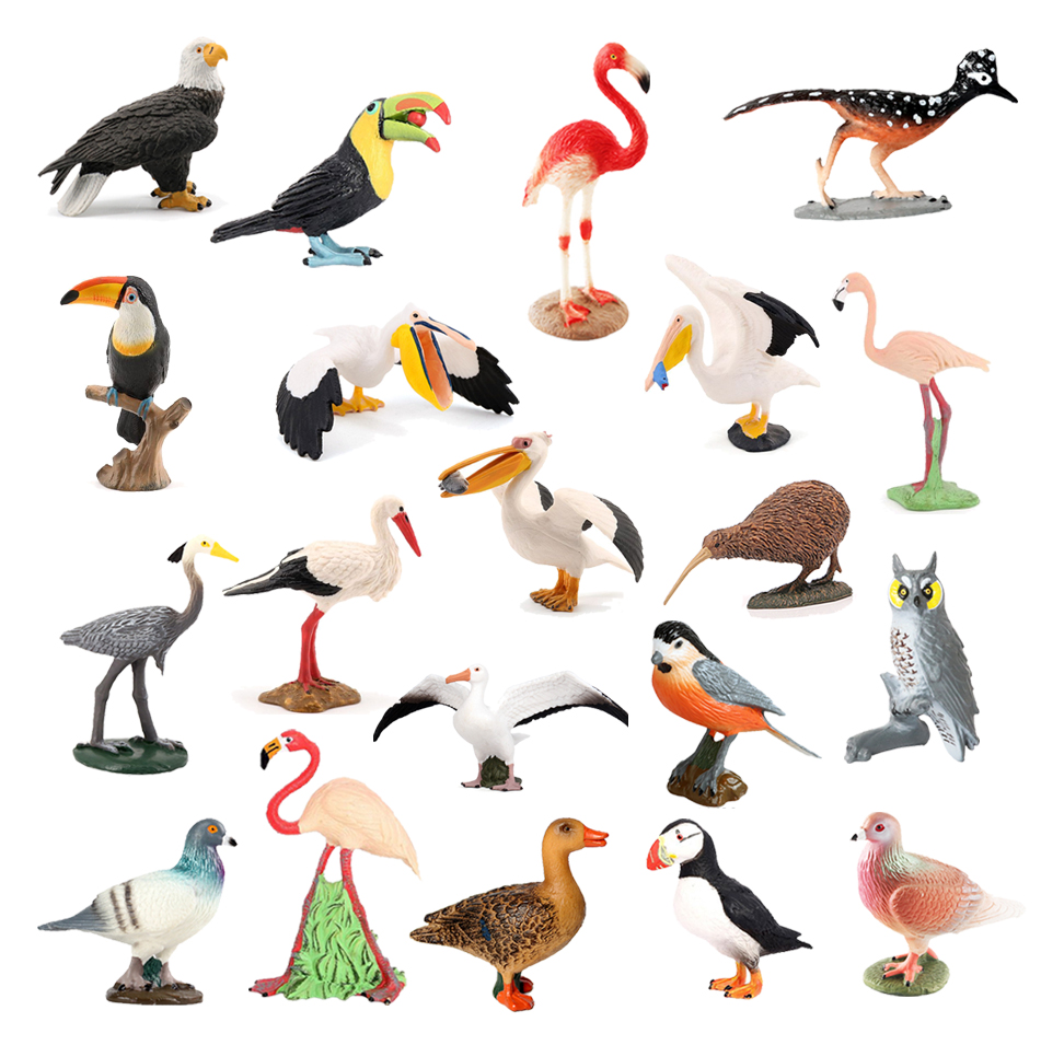 Kids Toys Under 200 - Plastik-Pfau, Phönix, Sturm, Truthahn, Tukan, Kiwi,