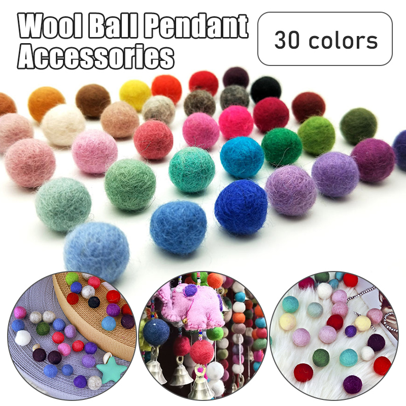 Kids Toys In Wholesale - 10/30 Stück 2 cm Wollfilzkugeln, runde