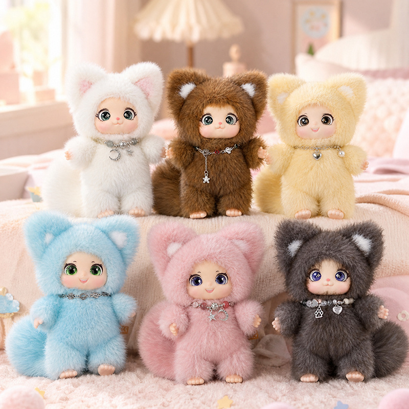Kids Toys Movie - 18cm Neuer Niedlicher Familien-Fuchs Plüsch-Anhänger Kawaii