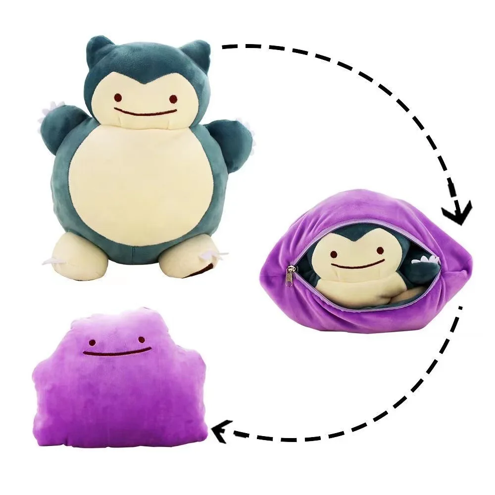 Kids Toys Movie - 20cm Pokemon Anime Wendekissen Ditto Transform