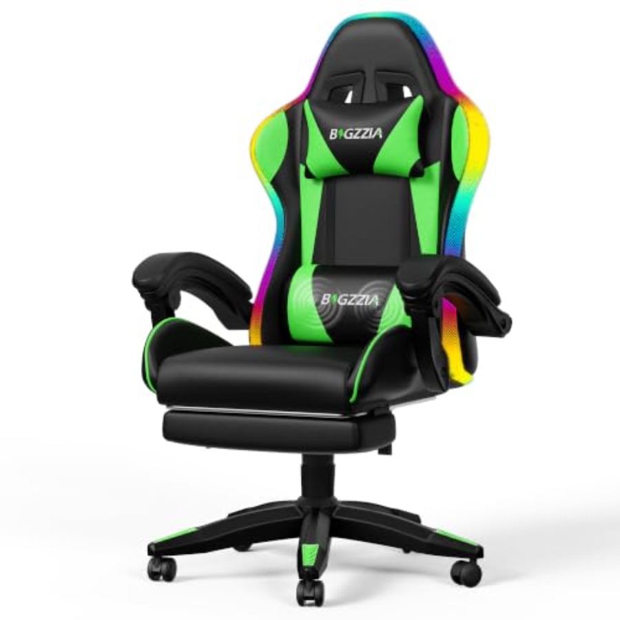 Kids & Toys Expo Saudi Arabia - RGB-Gaming-Stuhl mit Fußstütze und Lendenmassage für