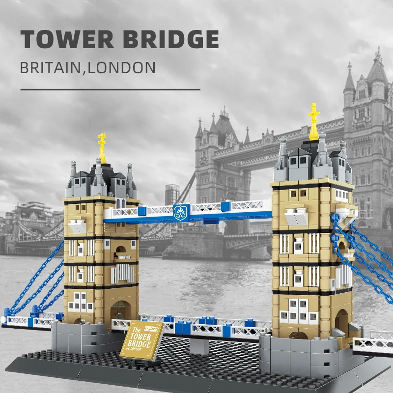 Kids Toys London - Kreative Konstruktion Weltberühmtes modernes Gebäude Ziegel