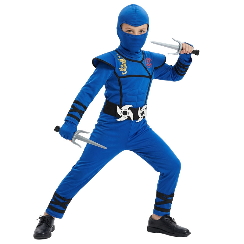 Schwarzes und blaues Ninja-Kos – Kids Toys Movie Bewertung und Preis