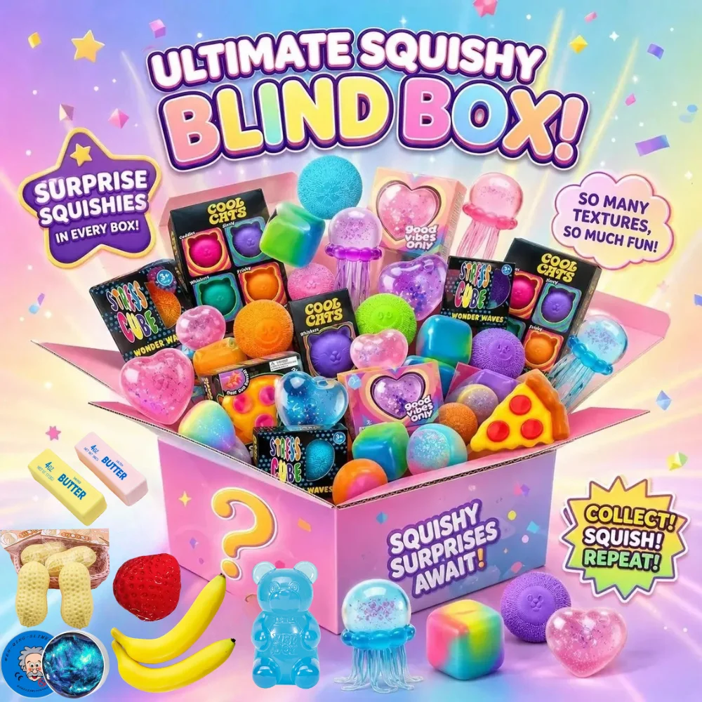 Squishy Mystery Box, Set aus l – Kids & Toys Expo Saudi Arabia Bewertung und Preis