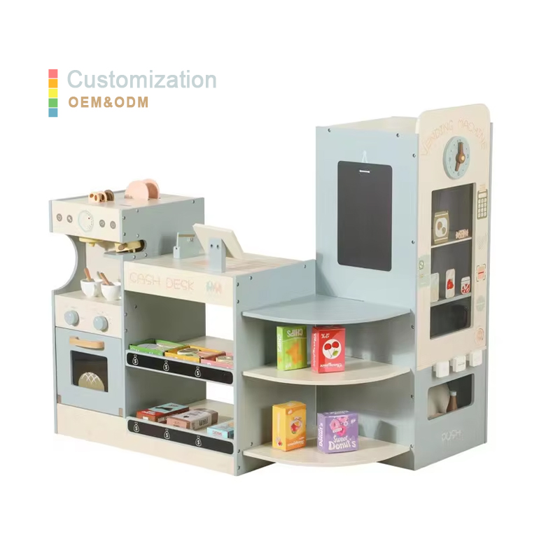 Kinder-Holz-Supermarkt-Spielse – Toy Cash Register Bewertung und Preis