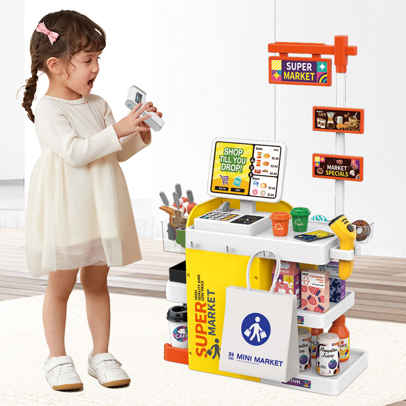 Mini-Supermarkt-Kassenspielset – Toy Cash Register Bewertung und Preis