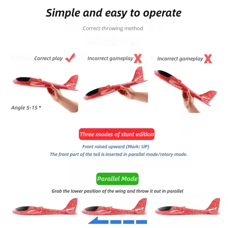 48cm Große Schaum Flugzeug kin – Kids Toys Review Bewertung und Preis