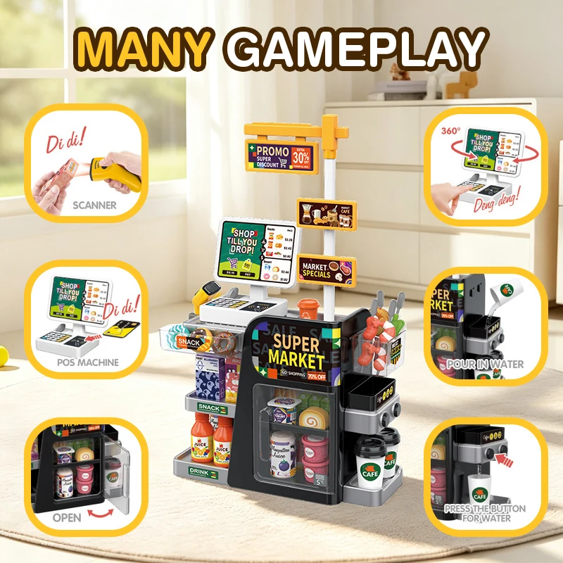 Simulations-Mini-Scanning-Kass – Toy Cash Register Bewertung und Preis