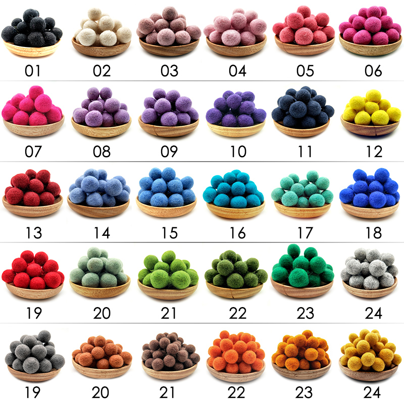 10/30 Stück 2 cm Wollfilzkugel – Kids Toys In Wholesale Bewertung und Preis