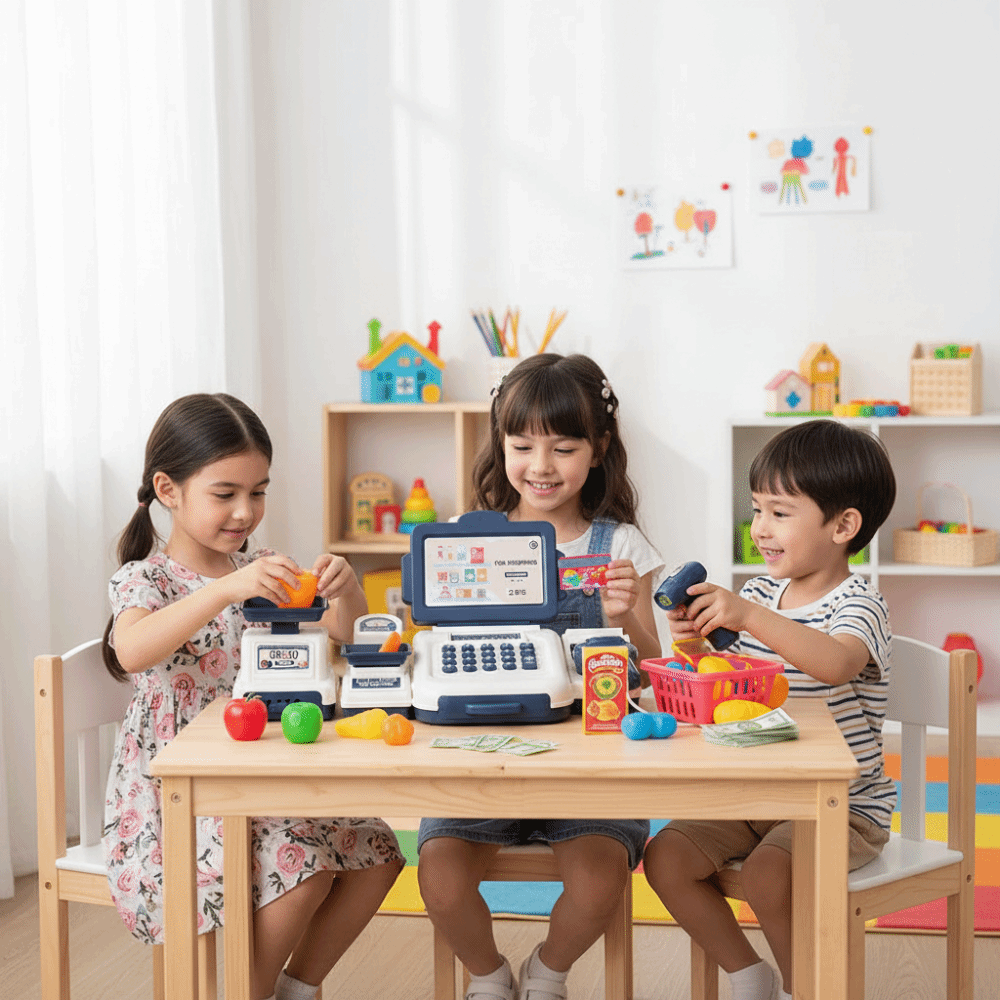 Puzzle-Simulation Supermarkt-K – Toy Cash Register Bewertung und Preis