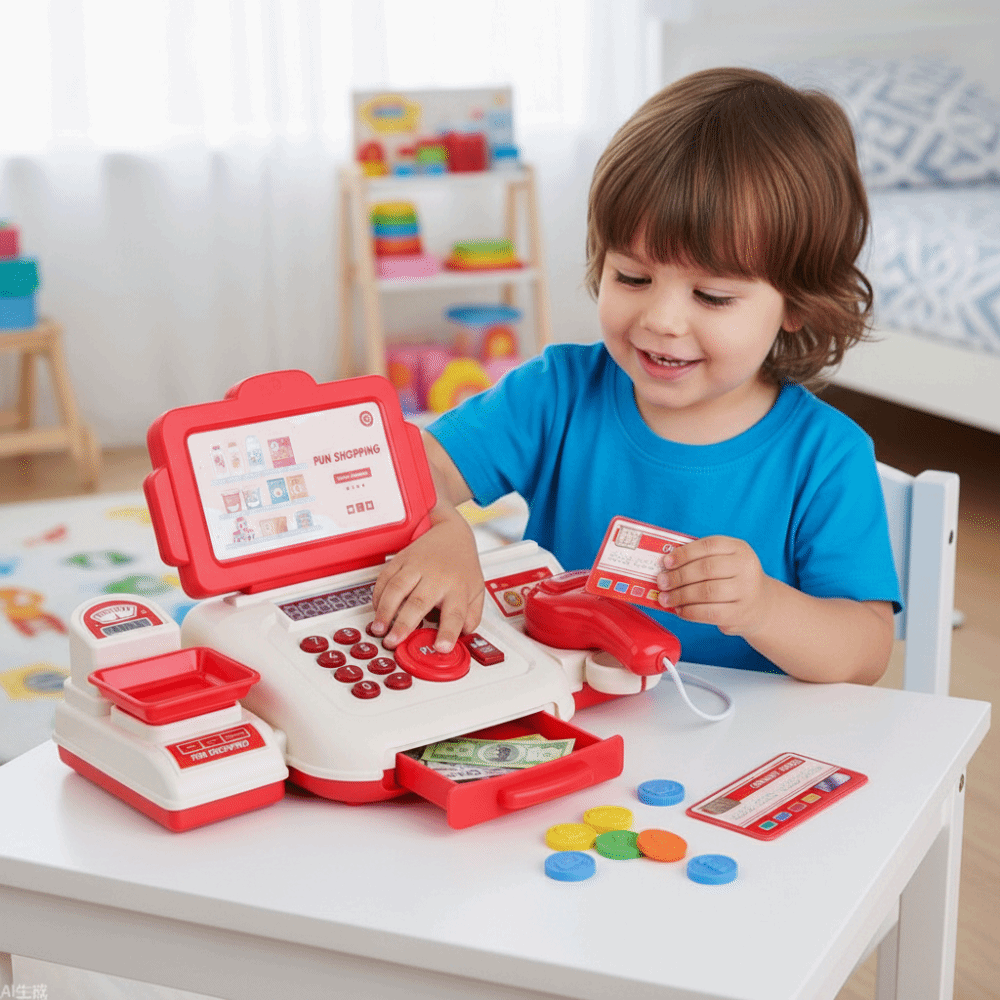 Puzzle-Simulation Supermarkt-K – Toy Cash Register Bewertung und Preis