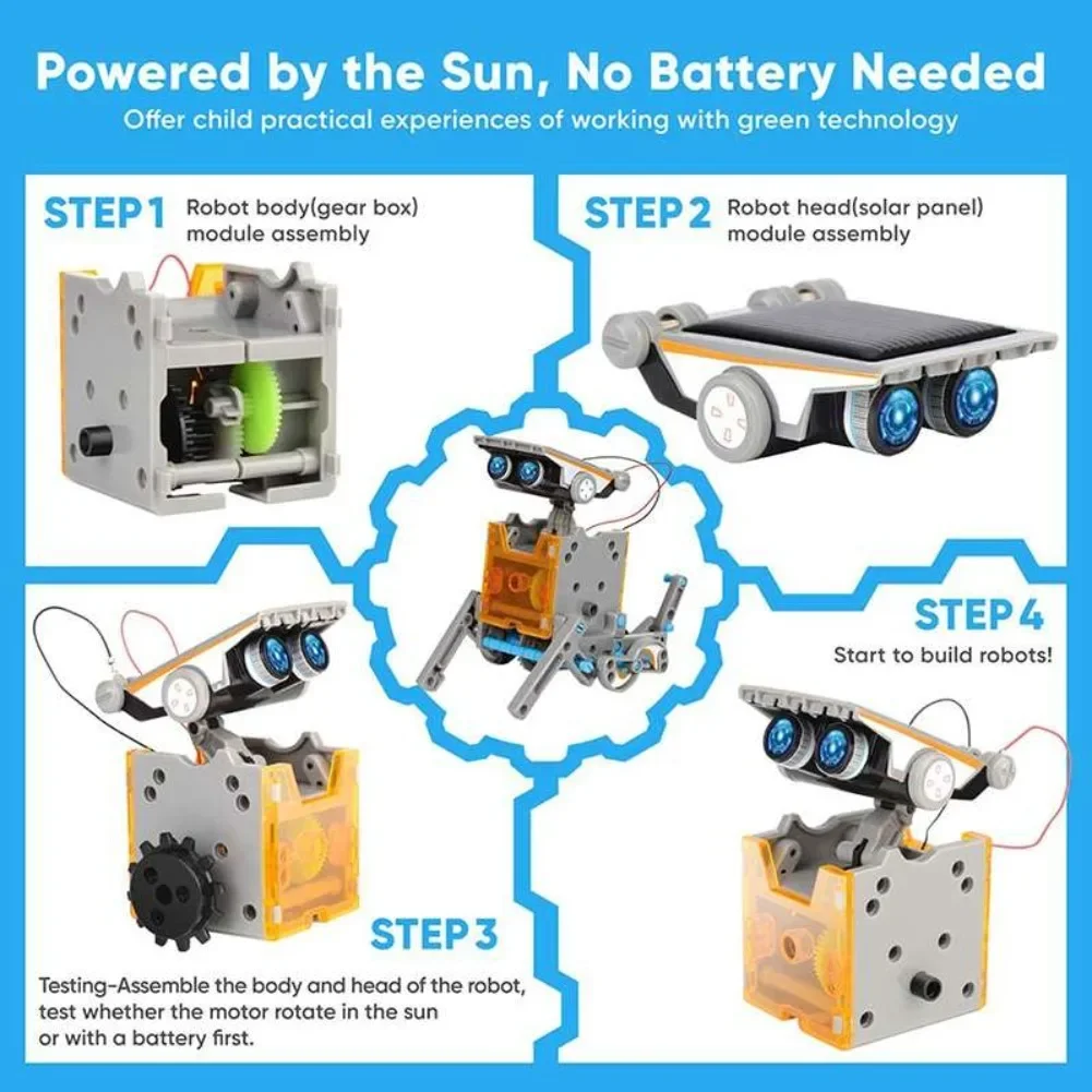 13-in-1 solarbetriebener Robot – Kids Toys Lego Bewertung und Preis